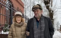 Натали Леви-Маркович и Аркадий Шульман. Витебск, 31 декабря 2018 г.  Фото Николя Леви-Маркович.