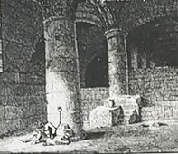 Сводчатое подземелье под Храмовой горой. Рисунок 1867 года.