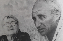 Мария Степановна Волошина и Павел Юрьевич Гольдштейн. Дом Поэта, Коктебель.