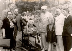 Елена Фабиановна Гнесина на закладке здания Концертного зала при Институте имени Гнесиных, 26 июня 1956 г..