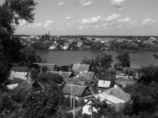 На этом месте в годы войны было еврейское гетто.