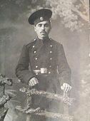 Рядовой 177 пехотного Изборского полка А.Я.Сейфер, 1914 г.